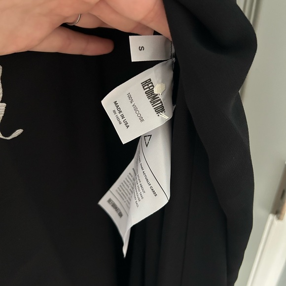 Reformation Carina crane print wrap dress RARE small - Picture 4 of 7